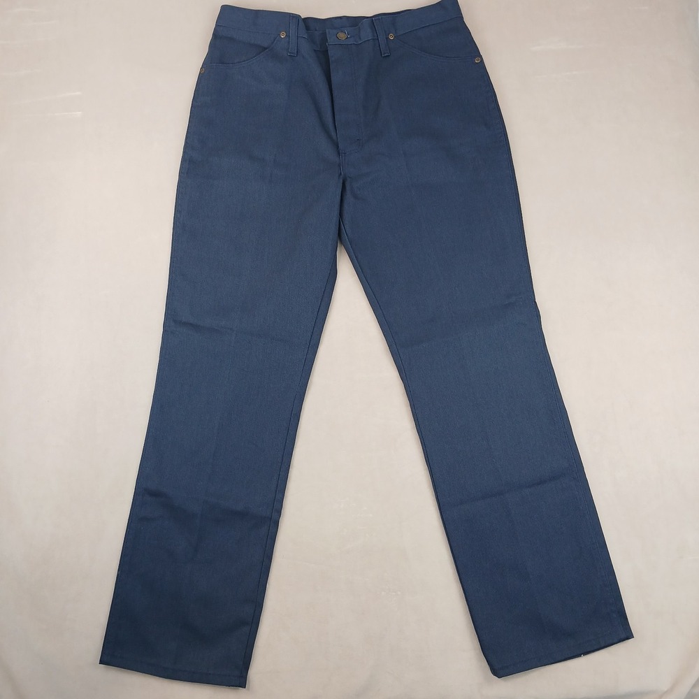 Vintage Rustler 34x31 Mens Pants Blue Twill Cowboy‎ Western Bootcut 89600NV